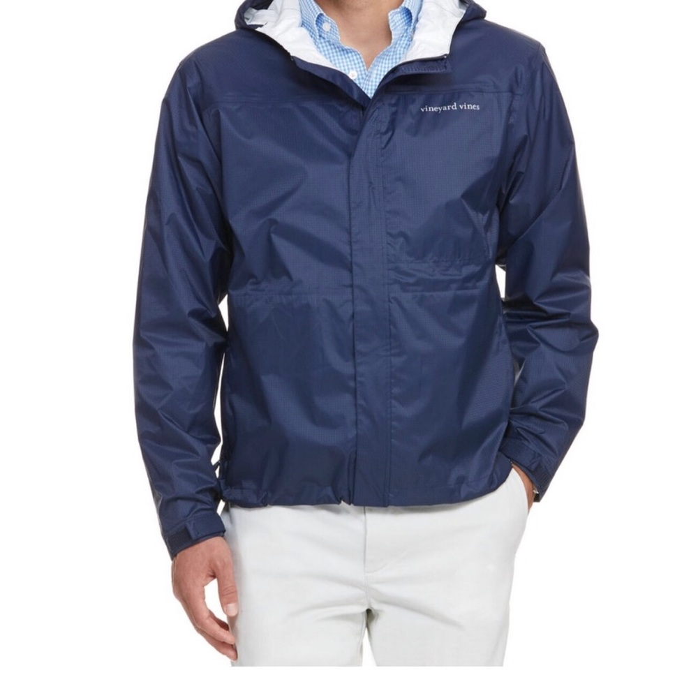 Vineyard Vines Beacon full zip rain jacket windbreaker